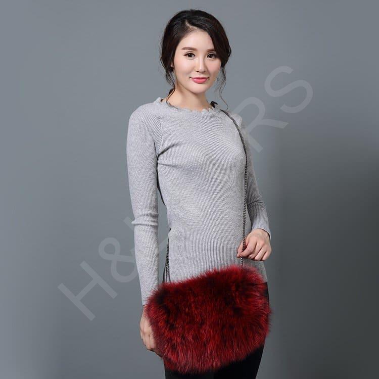 fox fur bag